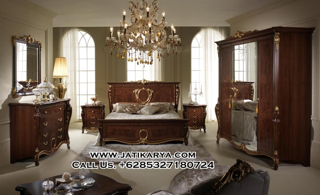 Set Kamar Tidur Megah Kayu Jati
