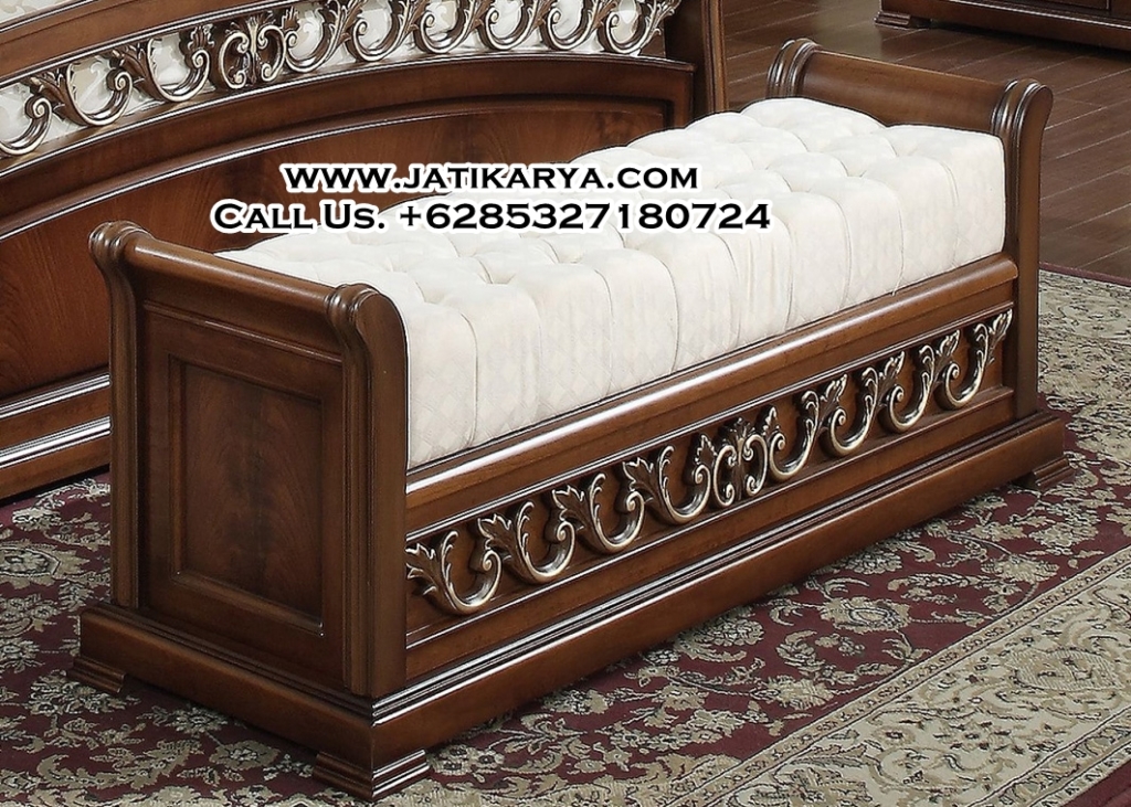 Stool Kamar Tidur Kayu Jati