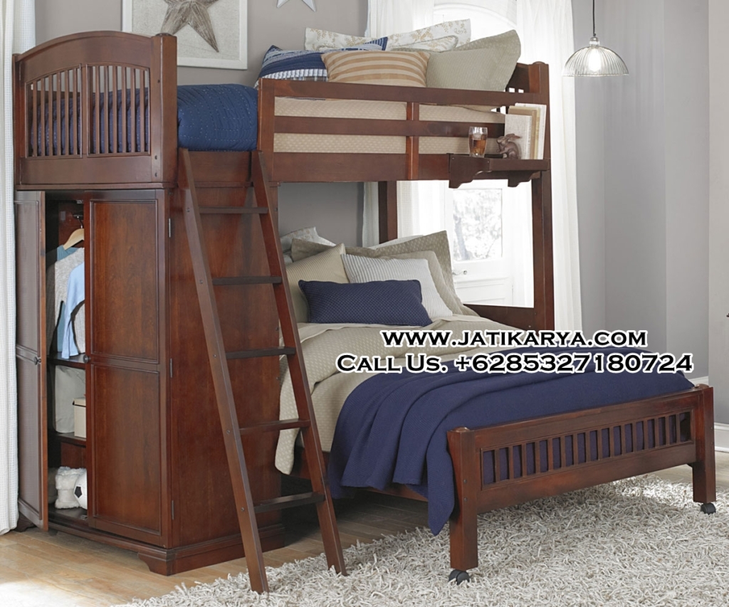 Tempat Tidur Susun Kamar Anak Kayu Jati