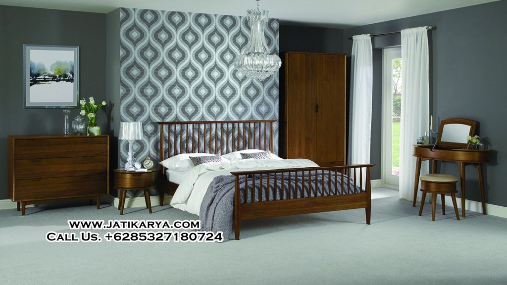 Set Kamar Minimalis Jati Cocok Untuk Apartemen