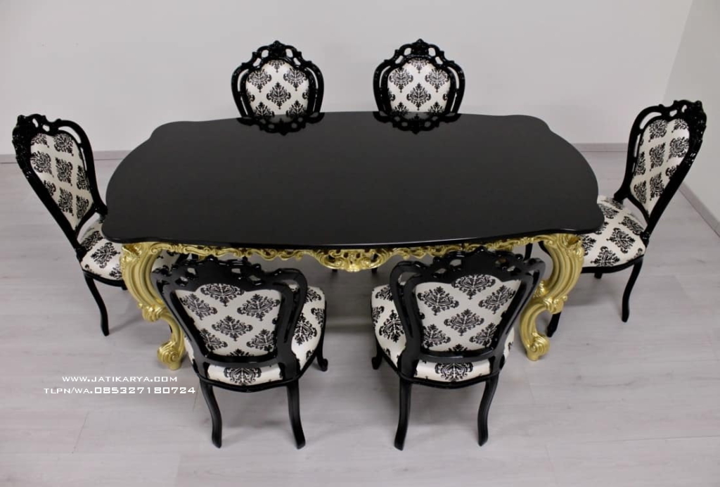 Kursi Meja Makan Luxury Ukiran Mewah Jepara