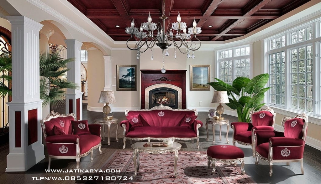 Sofa Tamu Luxury Ukiran Mewah Jati Karya Jepara