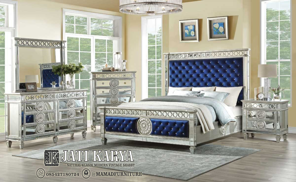 Set Kamar Tidur Mewah  Silver Gloss