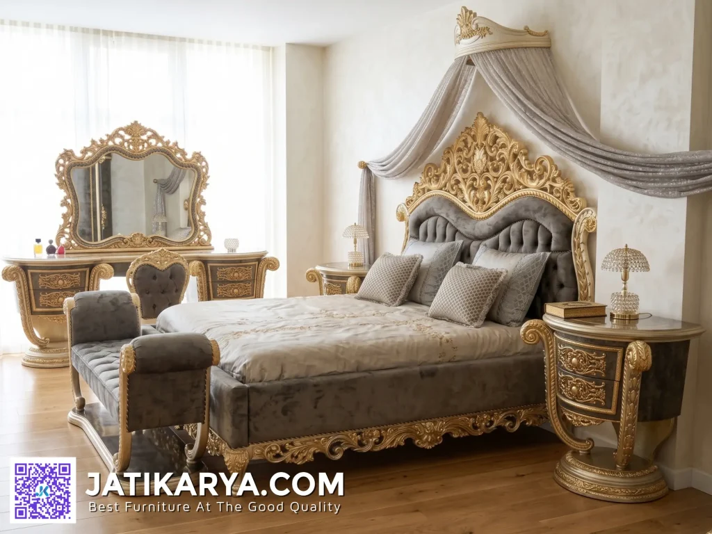 Set Kamar Tidur Mewah Ukiran Klassik jepara