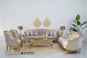 Sofa Lois Jati Ukiran Modern Minimalis