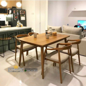 Meja Makan Modern Minimalis Jati