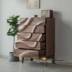 Drawer Minimalis 6 Laci Jati