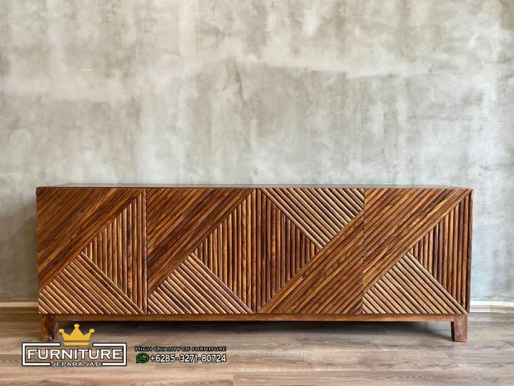 Bufet Tv Minimalis Modern Natural Jati Bufet Tv Minimalis Modern Natural Jati