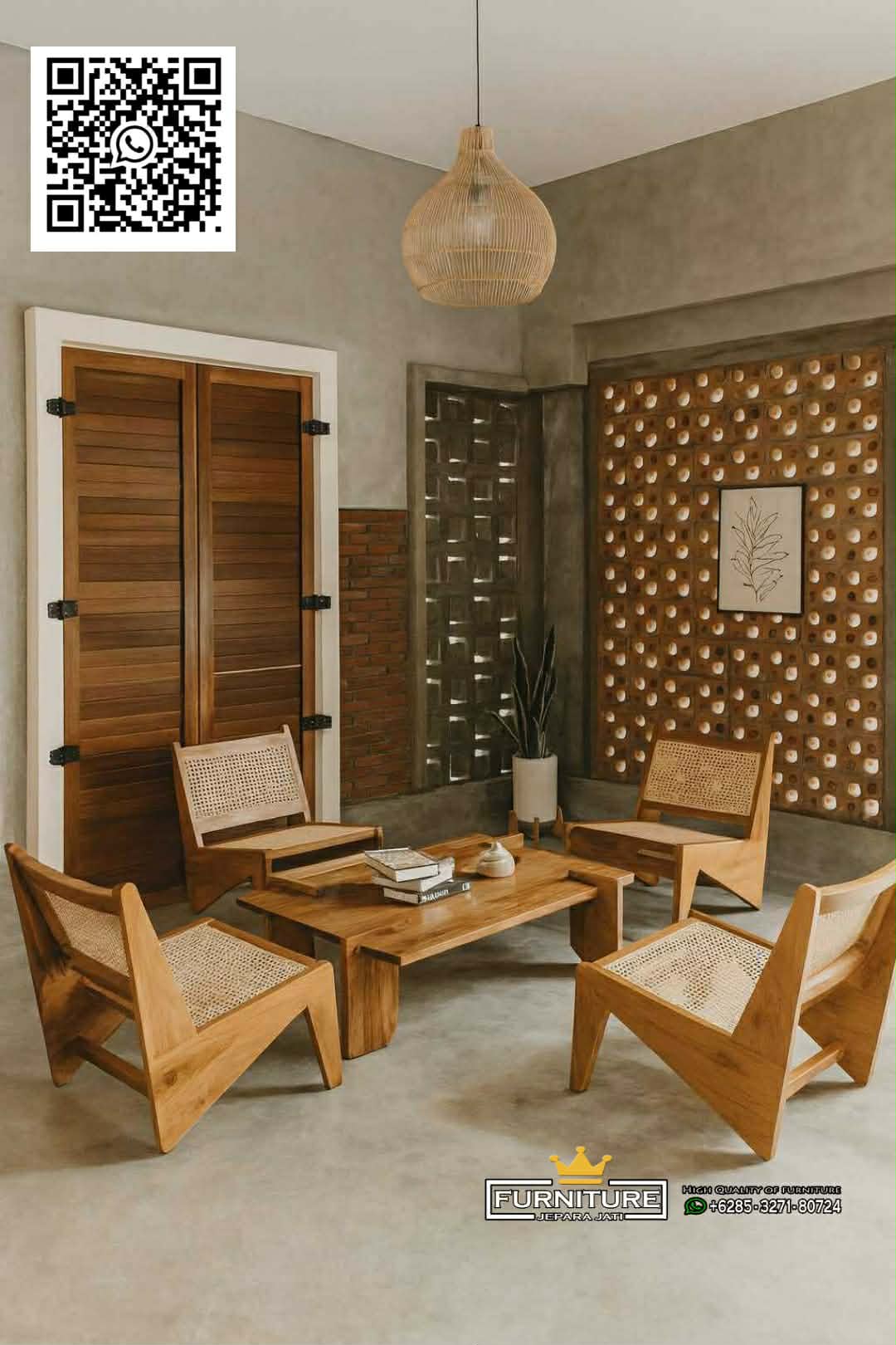 Kursi Tamu Minimalis Jati JK-685