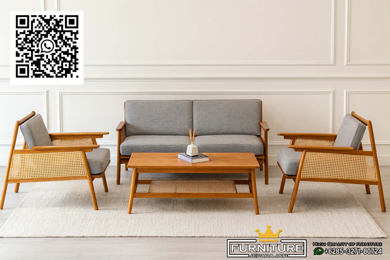 Kursi Tamu Minimalis Jati JK-686