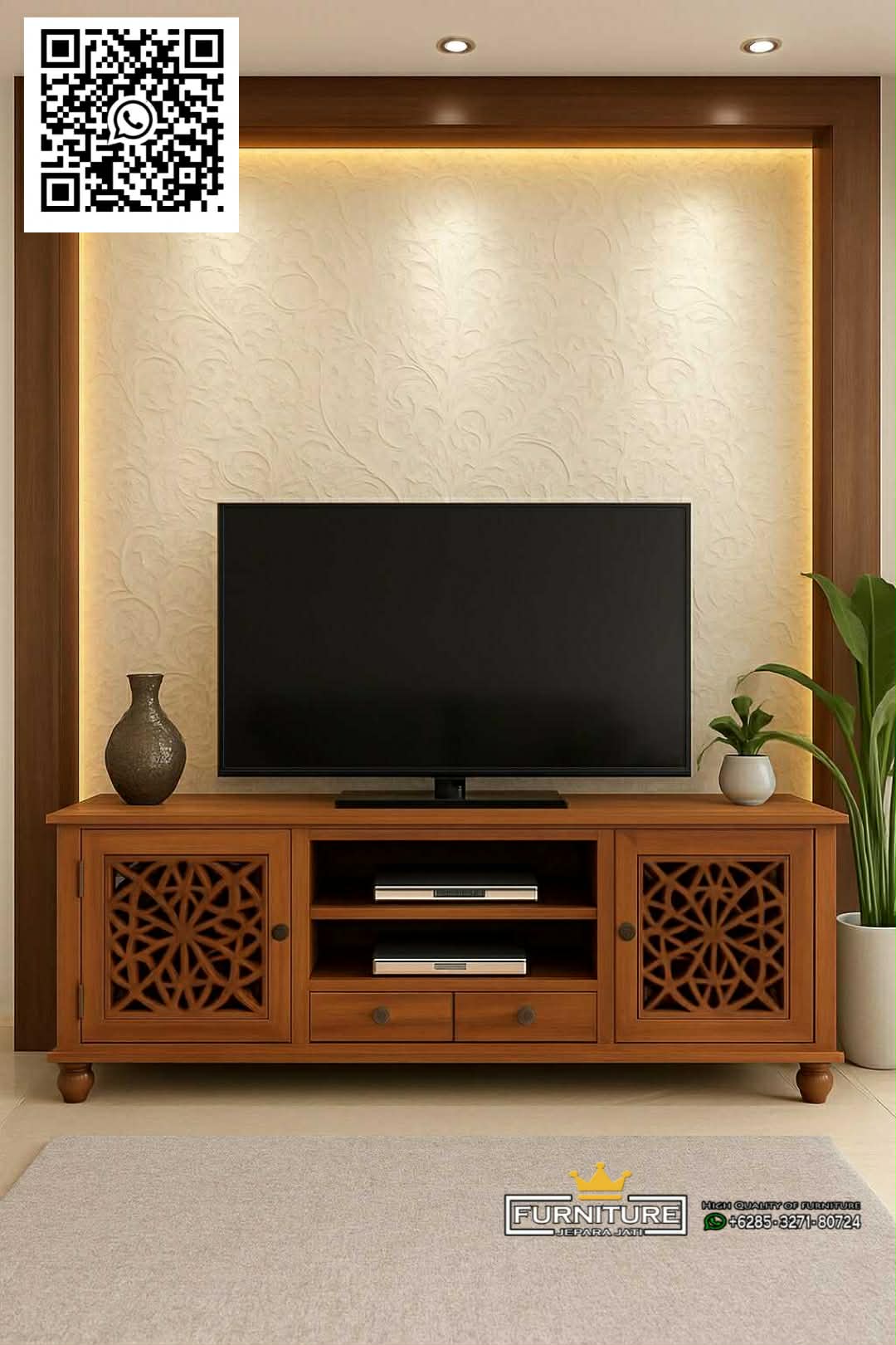 Bufet Tv Minimalis Kayu Jati JK-690