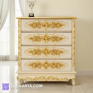 Chest of Drawer Nakas 4 Laci Mewah Jepara