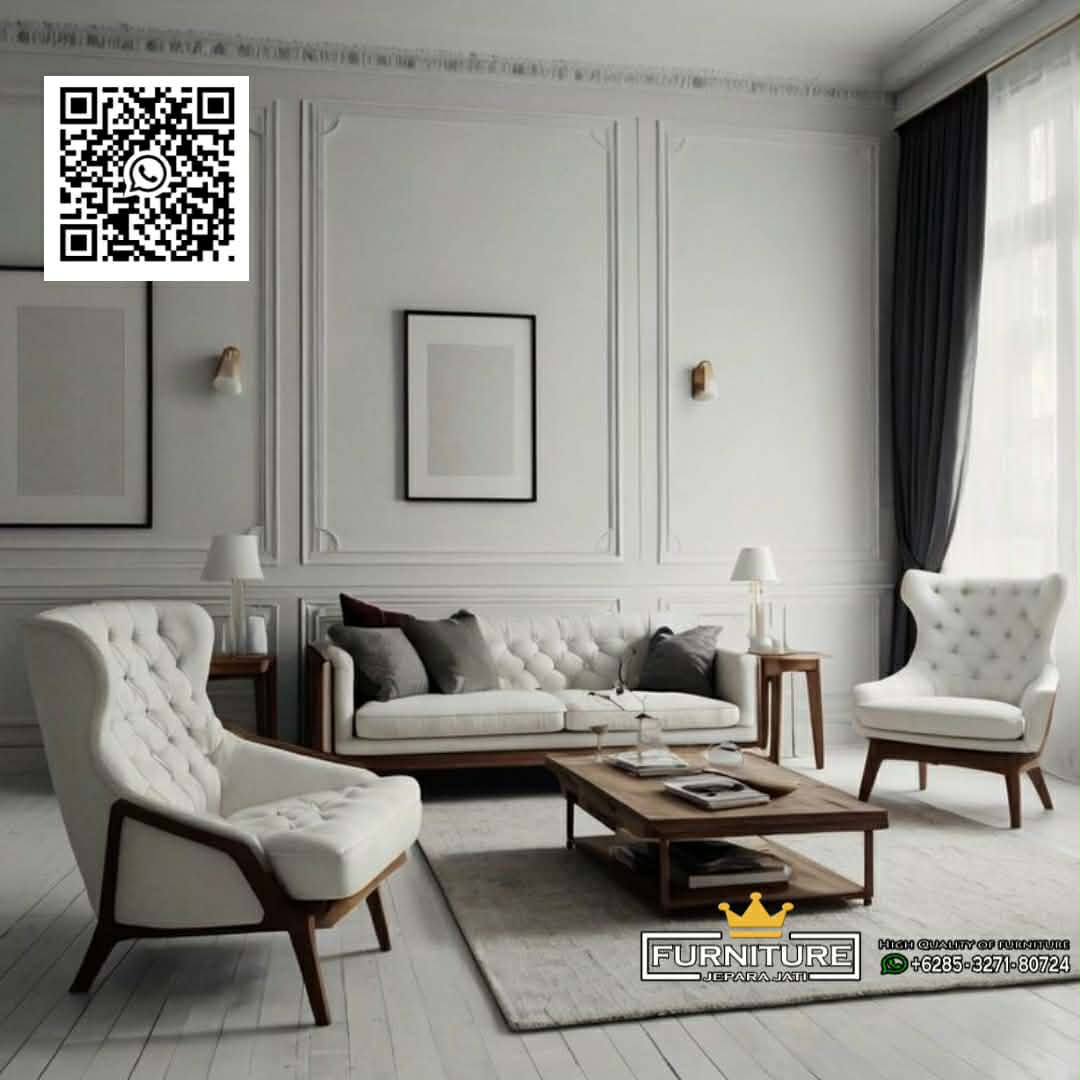 Kursi Tamu Sofa Jati Mimimalis JK-692