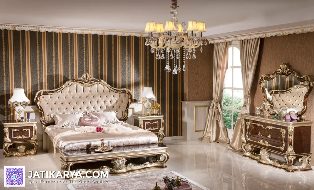 Classic Interior Set Kamar Tidur Mewah Jati Jepara