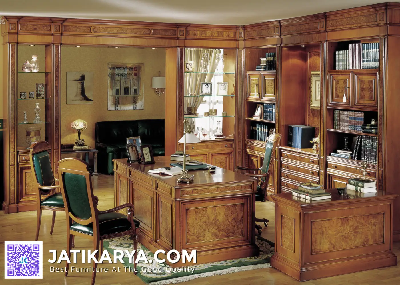 Jual Meja Kantor Jati Klasik Terbaru Mewah Jepara
