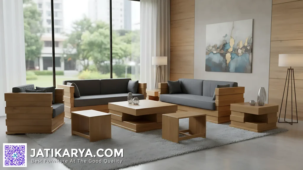 Jual Kursi Tamu Jepara Minimalis Jati Modern Terbaru