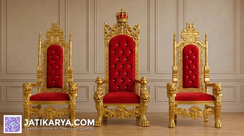 King Chair Thrones Gold Edition New Design