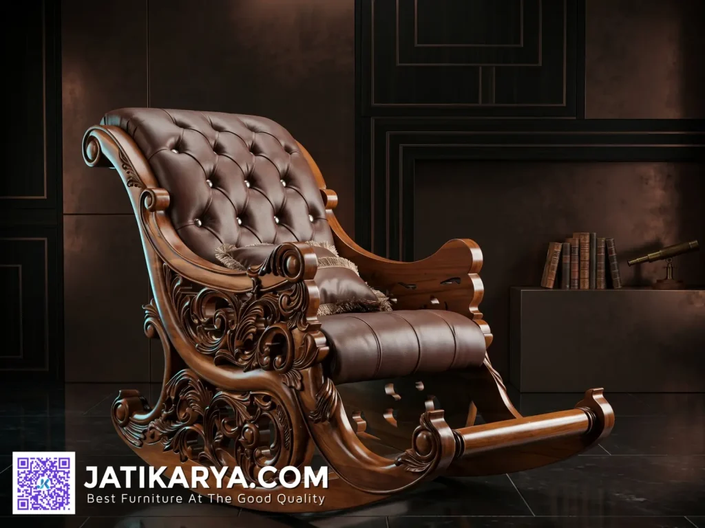 Kursi Goyang Klasik Ukir Jepara