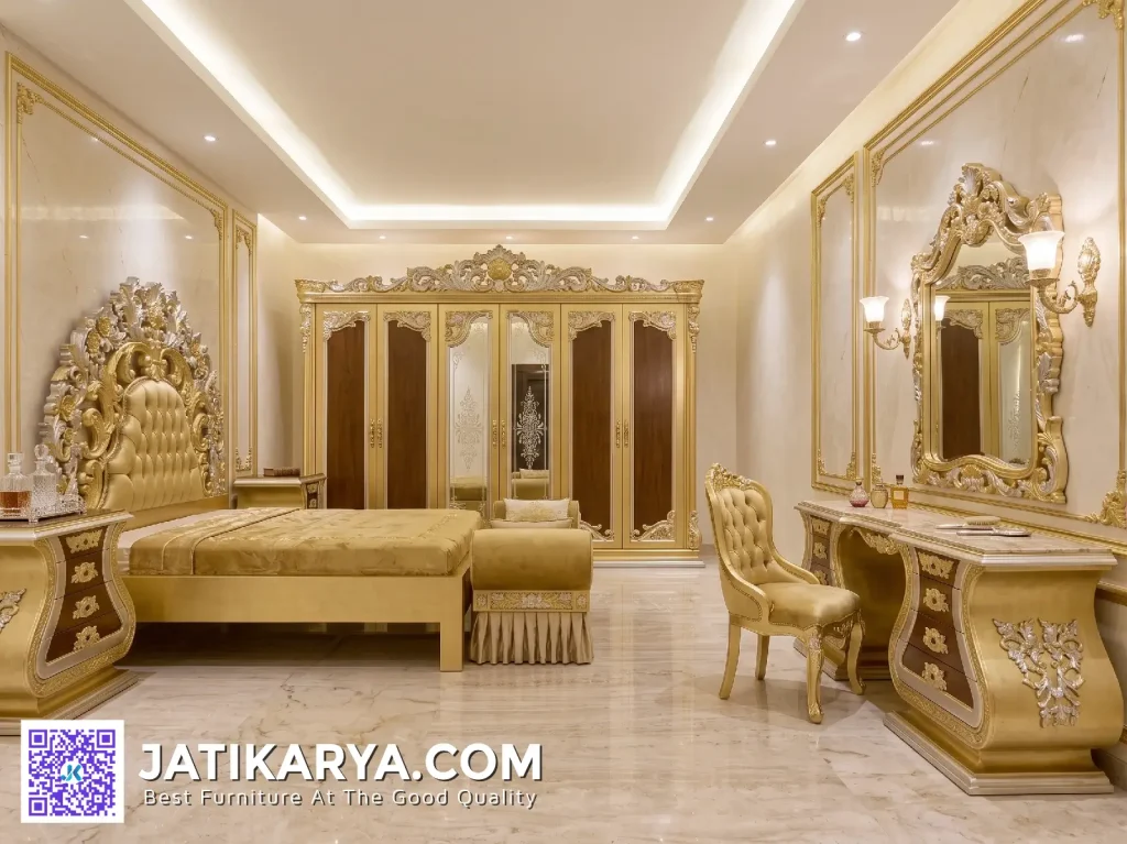 Bedroom Set Kamar Mewah Ukiran Jati Karya Jepara