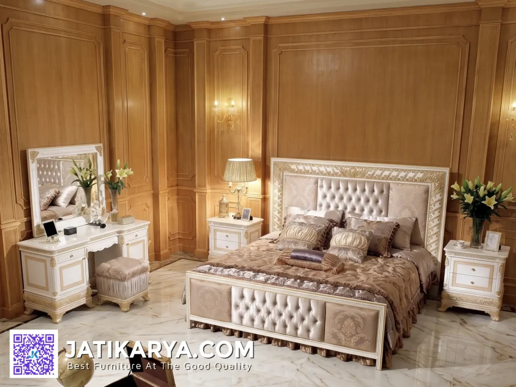 Dekorasi Kamar Tidur Mewah Elegan Warna Putih Aesthetic