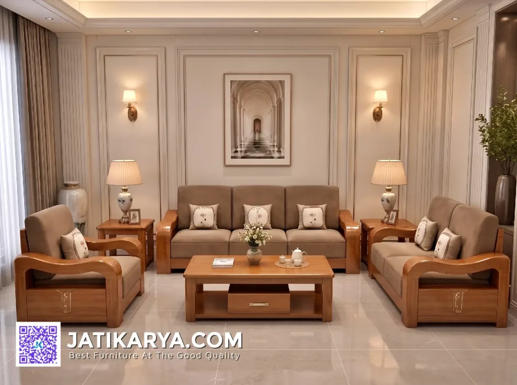 Jual Sofa Tamu Jati Minimalis Jepara