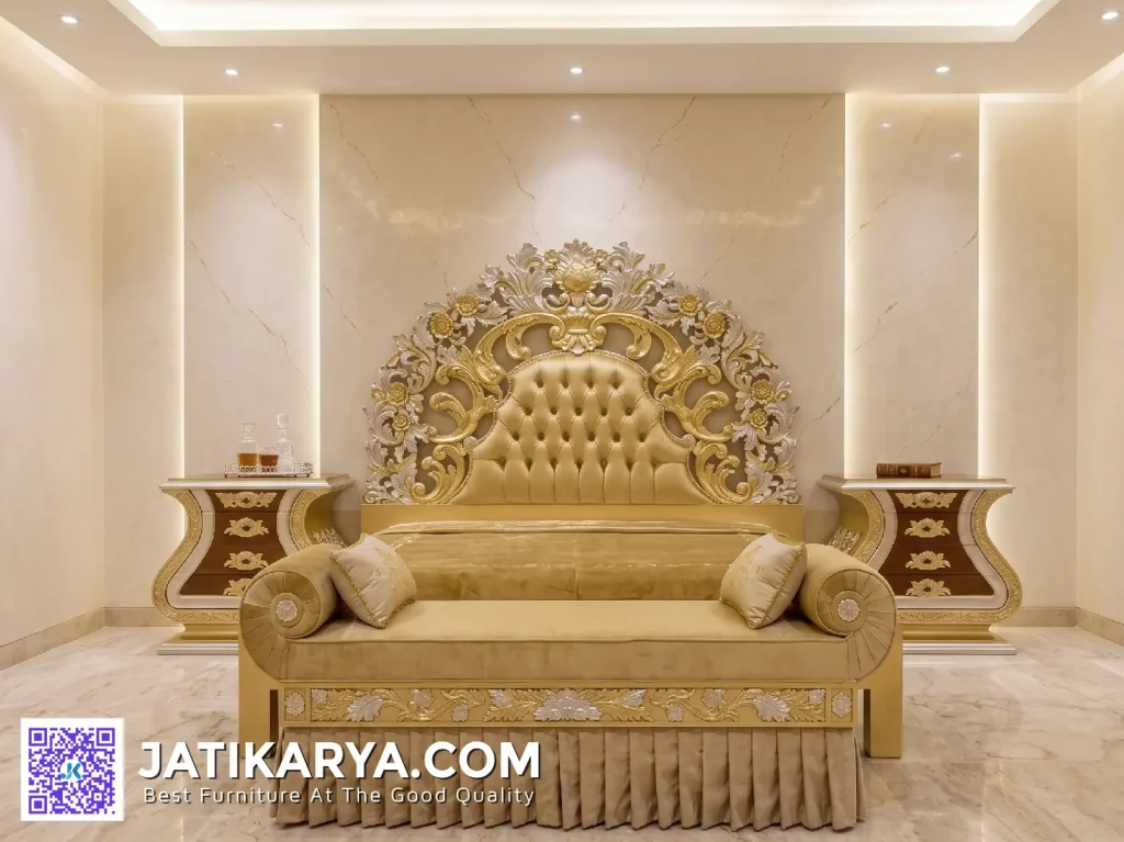 Dipan Set Kamar Mewah Ukiran Jati Karya Jepara