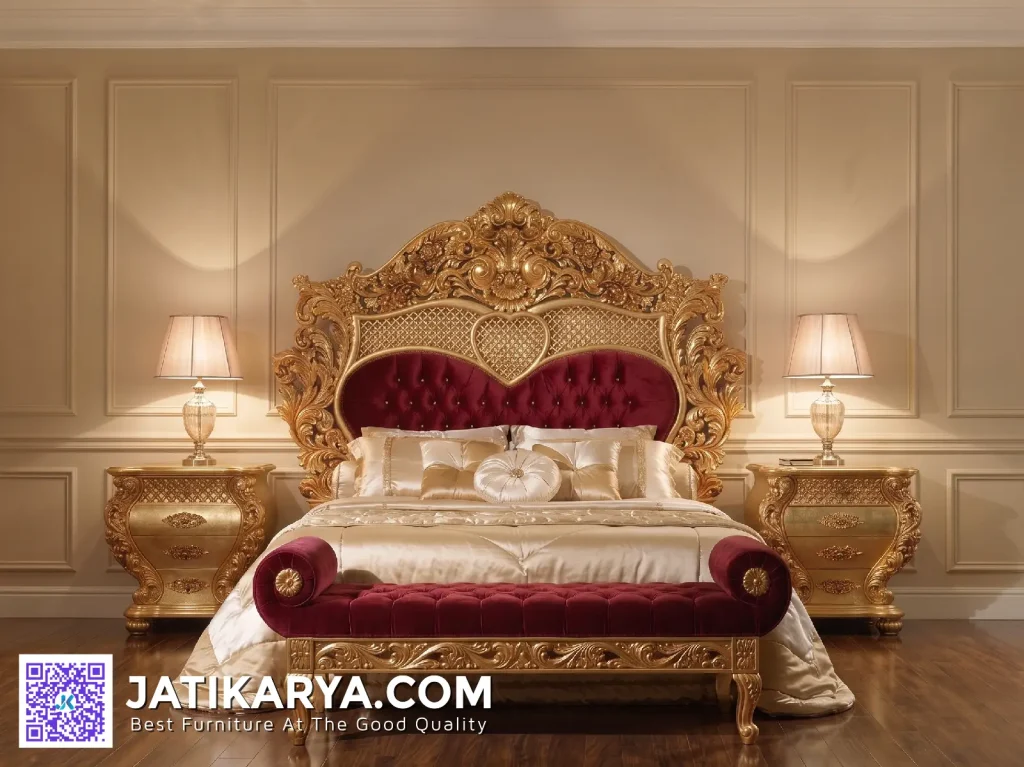 Dipan Tempat Tidur Ukir Realif Jepara