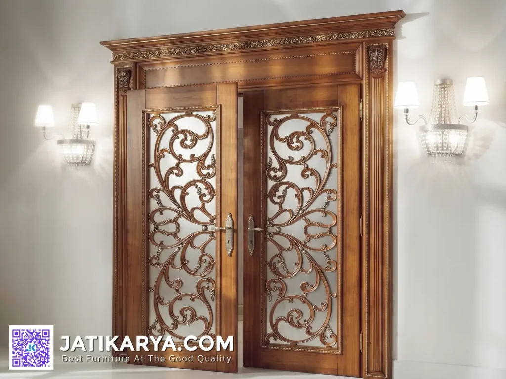 Inspirasi Kusen Pintu Rumah Mewah Klasik Jati Karya Natural