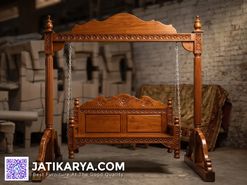 Kursi Ayunan Kayu Jati Luxury Swing Chair