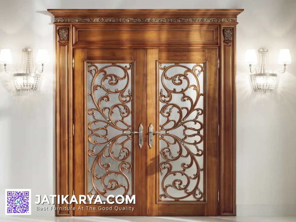 Kusen Pintu Rumah Mewah Klasik Jati Karya Natural