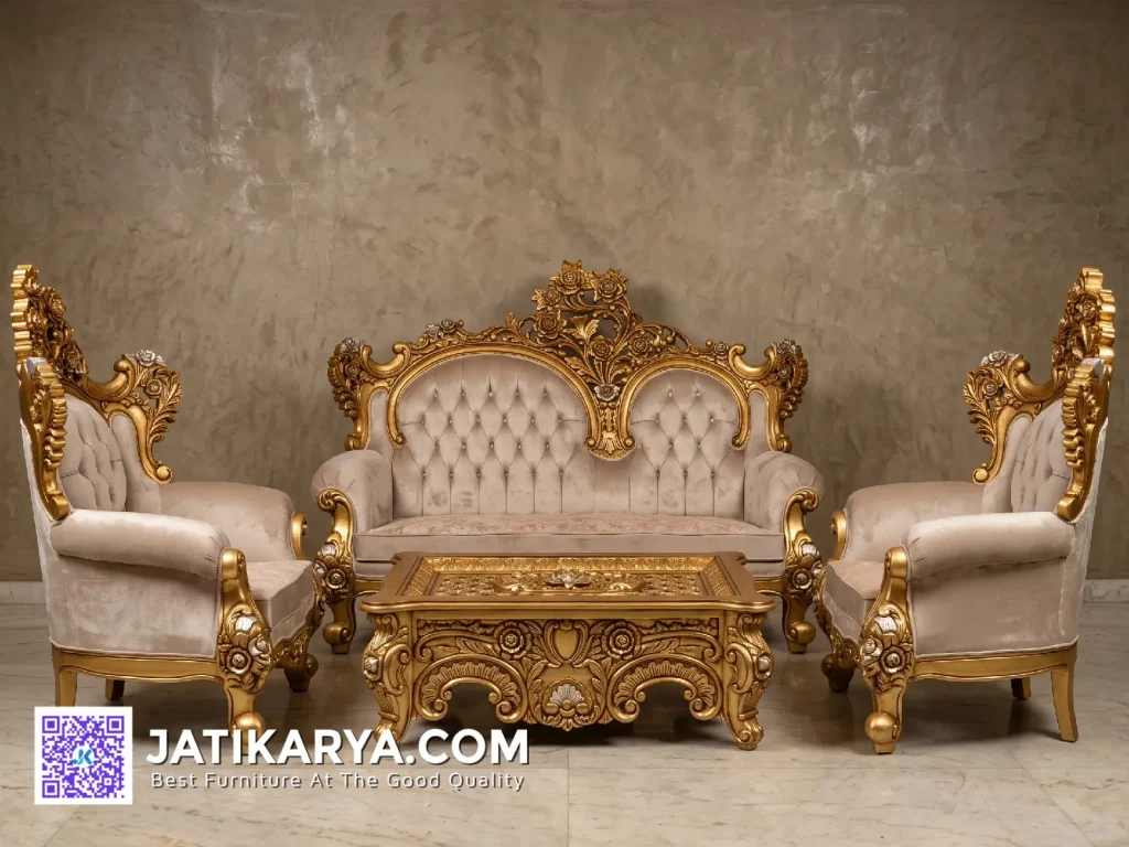 Sofa Ruang Tamu Mewah Klasik Jepara