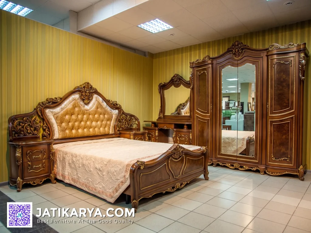 Bedroom Set Kamar Tidur Jati Mewah Ukiran Jepara Terpopuler