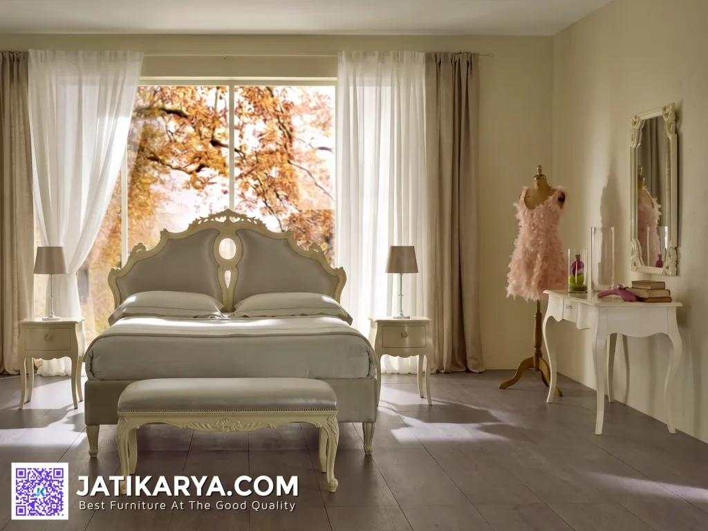 Bedroom Set Tempat Tidur Minimalis Jati Hunian Apartement