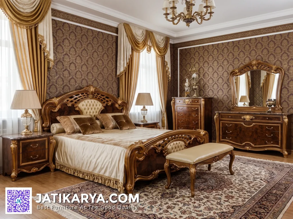 Dipan Klasik Jati Jepara Set Tempat Tidur Ukir Jati Jepara Model Klasik Modern