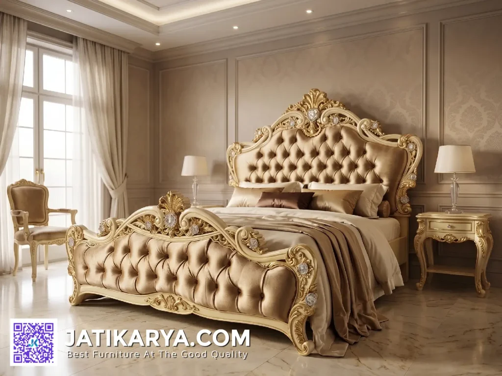 Divan Set Tempat Tidur Mewah Terbaru Golden Glamours