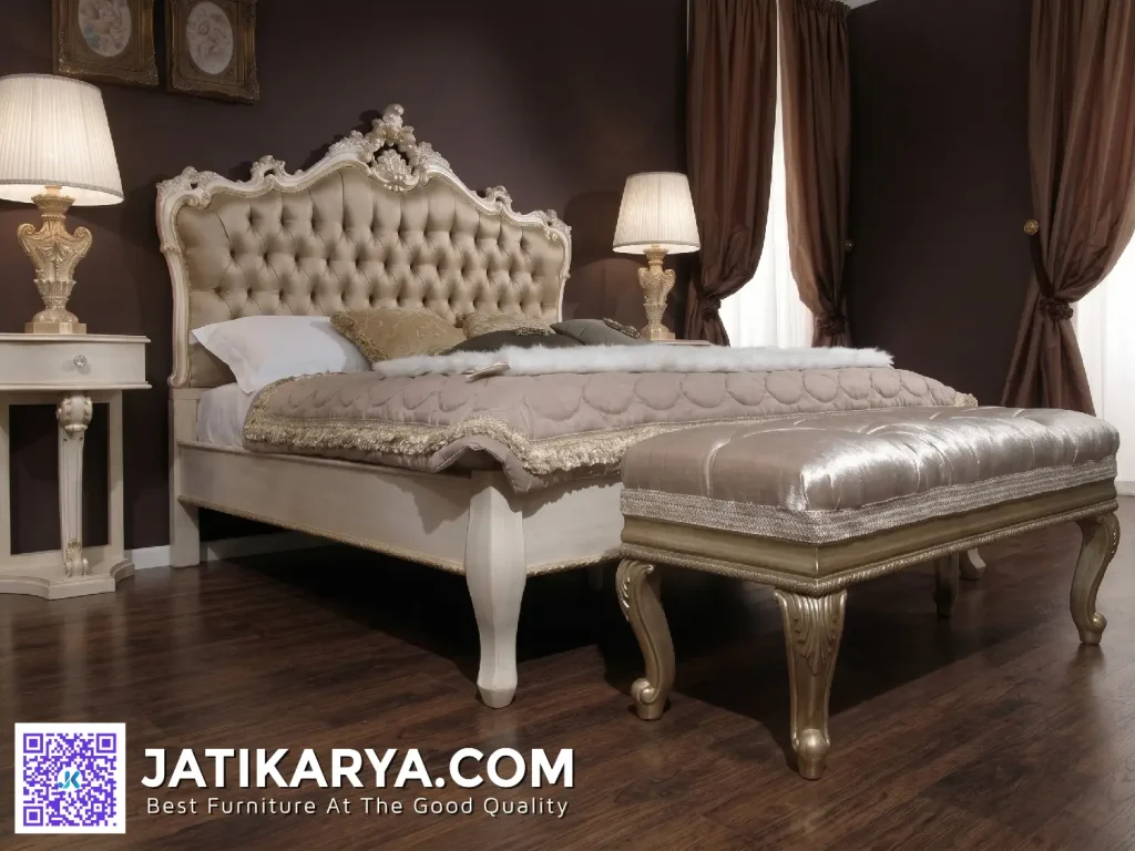 Furniture Set Tempat Tidur Minimalis Modern Ukiran Mewah Jati Karya