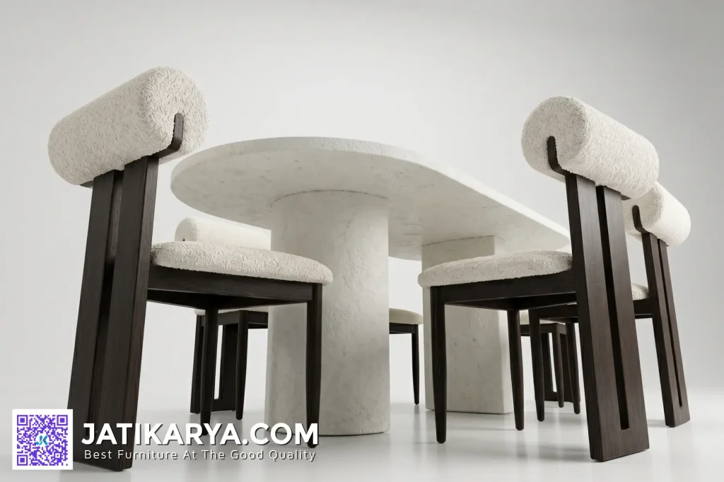 Gaya Meja Makan Minimalis Kursi Desain Modern Kontemporer