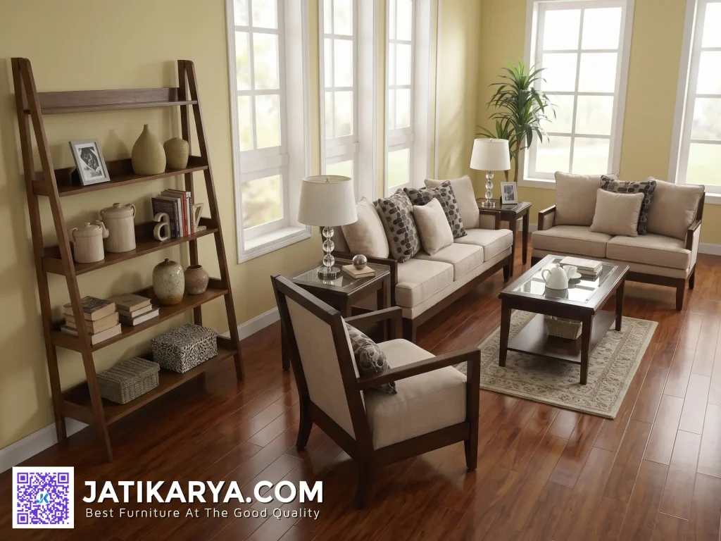 Jual 1 Set Kursi Minimalis Ruang Tamu Megah Jepara