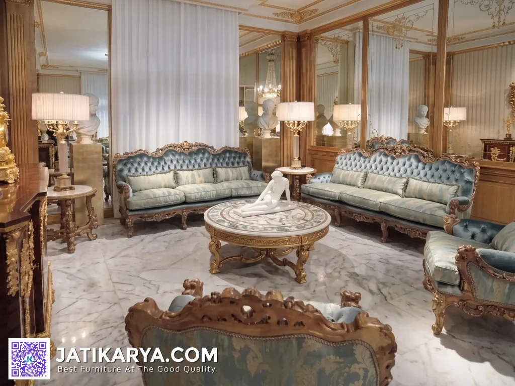 Livingroom Set Sofa Tamu Ukiran Klasik Jepara Terbaru