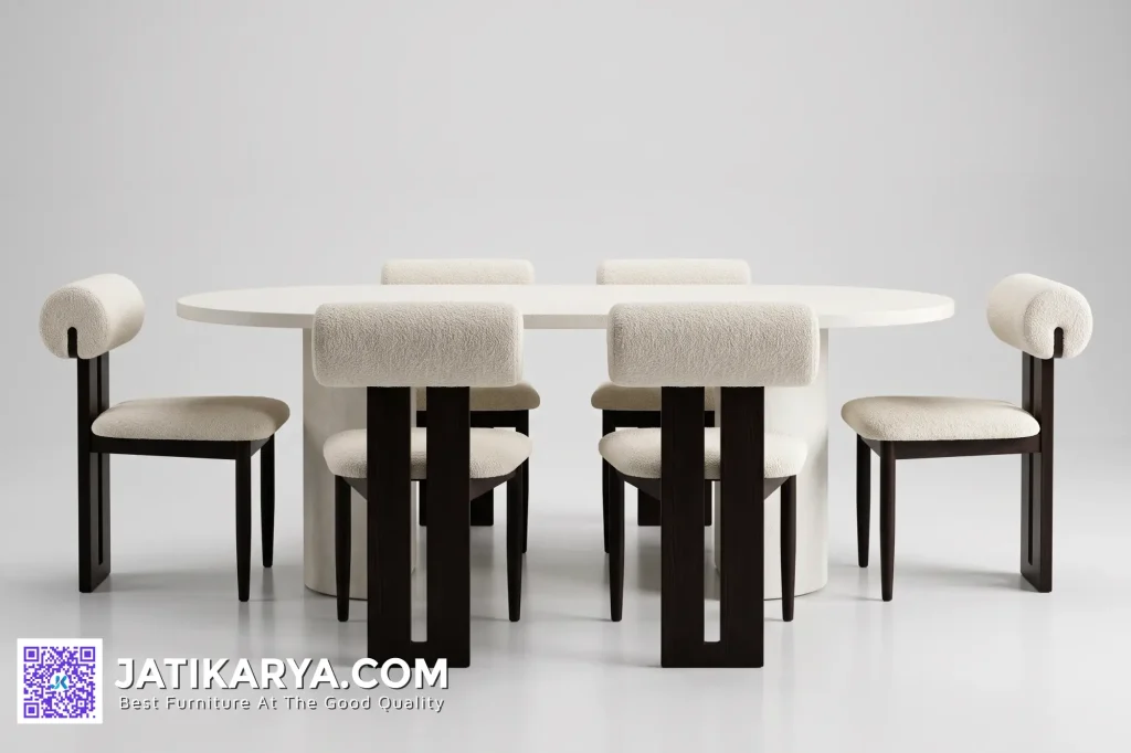 Meja Makan Minimalis Kursi Desain Modern Kontemporer