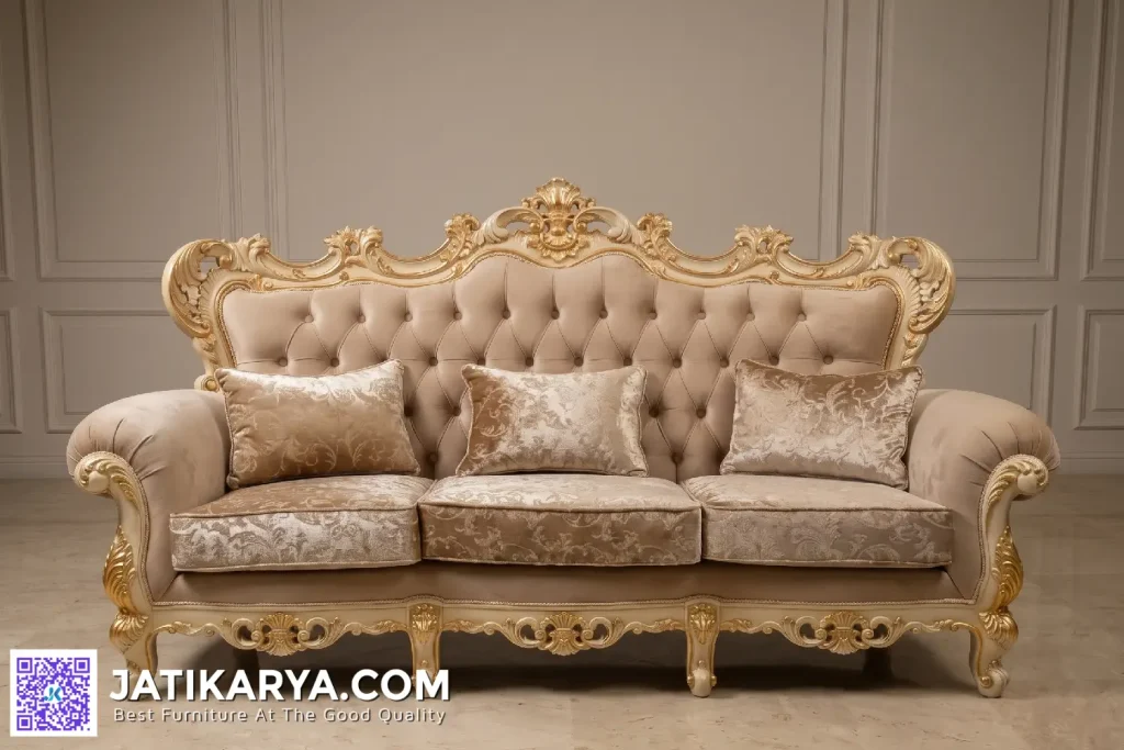 Sofa 3 Dudukan Modern Kasik Duco Mewah Jepara