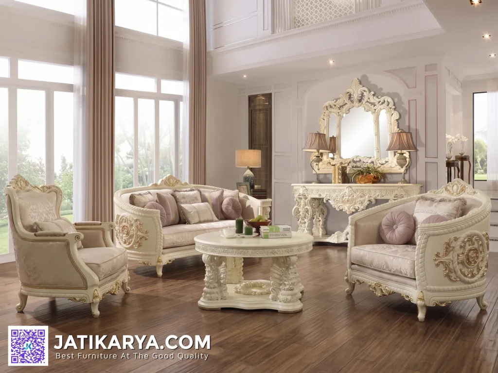Sofa Kursi Tamu Jepara Ukiran Mewah New Design