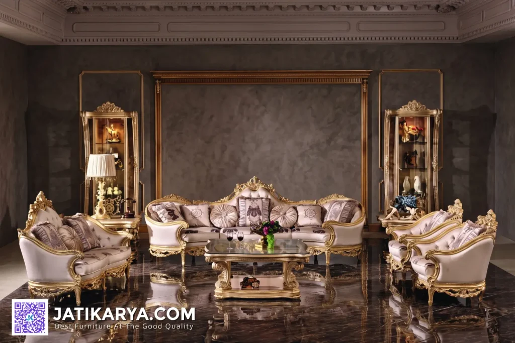 Sofa Ruang Tamu Mewah Gaya Eropa