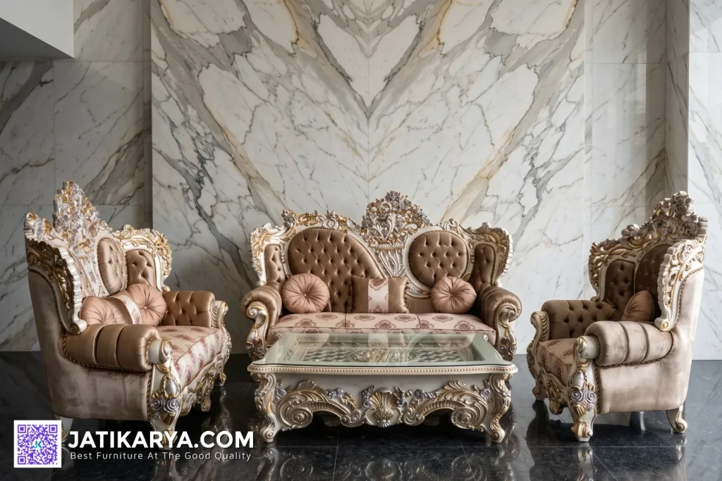 Sofa Tamu Jepara Klasik Ukiran Mewah Eropa