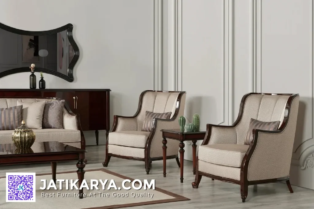 Accent Chair Sofa Tamu Modern Minimalis Rumah Mewah