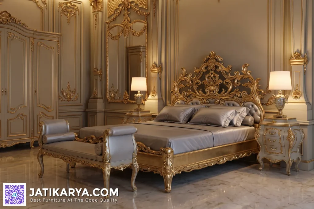 Beddrom Set Kamar Mewah Ukiran Klasik Jepara