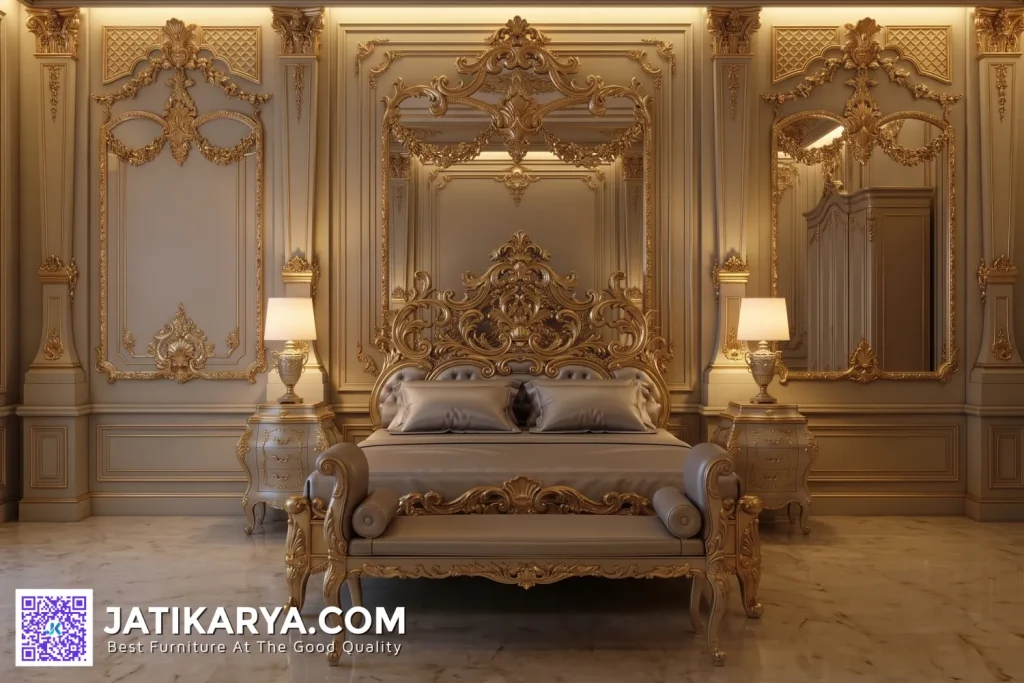 Interior Set Kamar Mewah Ukiran Klasik Jepara