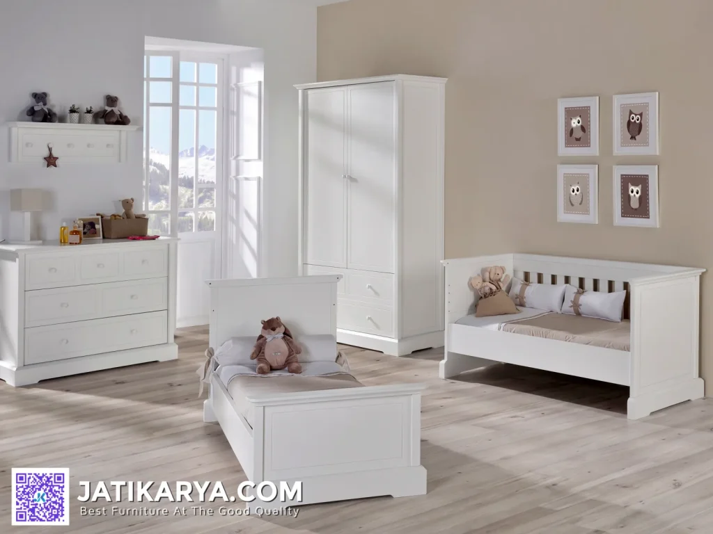 Day Bed Kamar Set Anak Duco Putih Minimalis