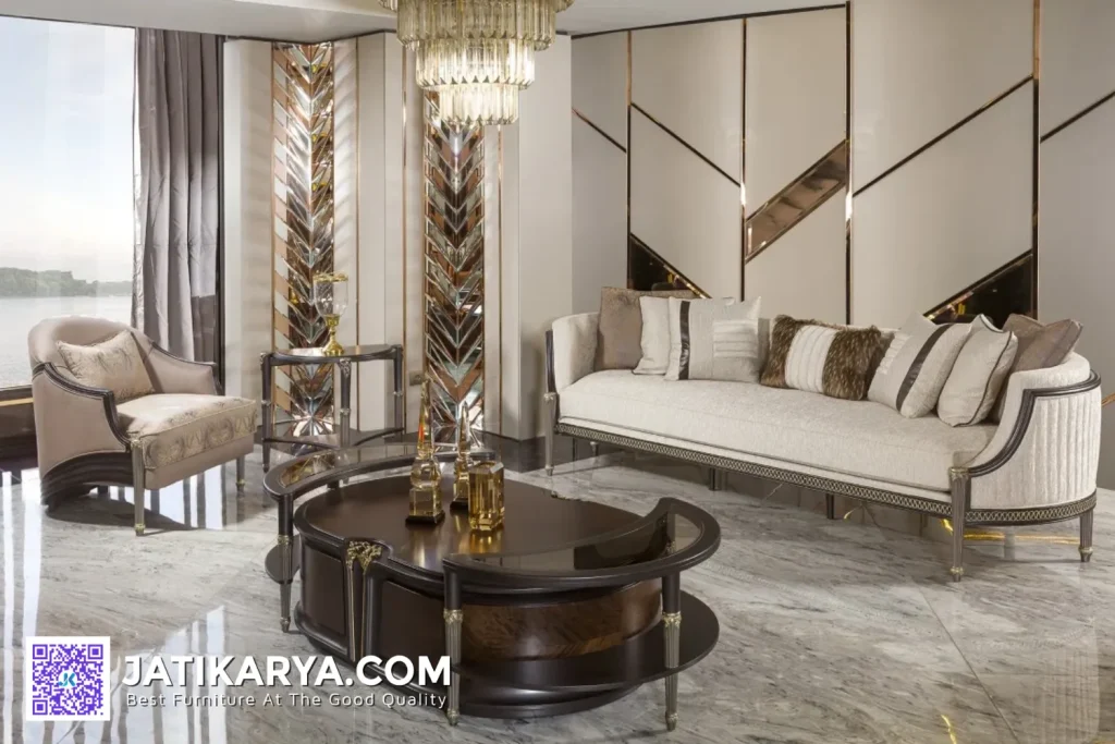 Luxury Sofa Kayu Jati Ruang Tamu Victoria