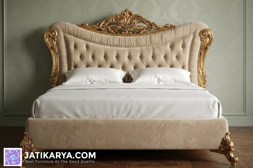 Ranjang Kamar Tempat Tidur Ukiran Mewah Klasik Jati Jepara